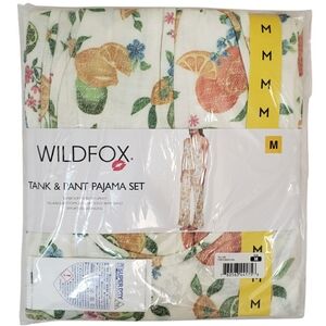 Wildfox Pajama Set Women Tank and Pant Set Stretch Jersey NWT
